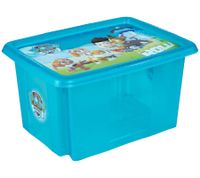 keeeper Aufbewahrungsbox Karolina "Paw Patrol" mit Deckel Stapel-Box 15L Vorratsbox 9574882 Blau/Transparent