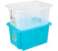 keeeper Aufbewahrungsbox Karolina "Paw Patrol" mit Deckel Stapel-Box 15L Vorratsbox 9574882 Blau/Transparent