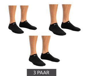 3 Paar NIKE Everyday Cush Unisex Baumwoll-Socken schlichte Sneaker-Socken Trainings-Socken Baumwoll-Socken Strümpfe SX7673-010 Schwarz