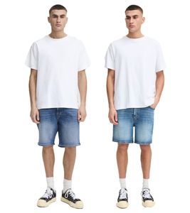 klassische SOLID SDRyan Herren Jeansshorts mit Nieten Denimshorts Jeans-Bermuda 21108646 Blau