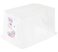 keeeper Aufbewahrungsbox Karolina "Peppa Pig" mit Deckel Stapel-Box 45L Vorratsbox 9572190 Weiß/Transparent