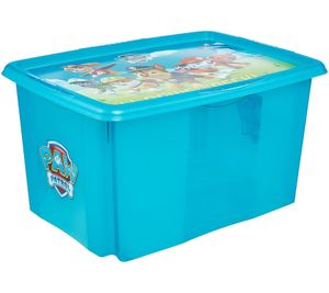 keeeper Aufbewahrungsbox Karolina "Paw Patrol" mit Deckel Stapel-Box 45L Vorratsbox 9575184 Blau/Transparent