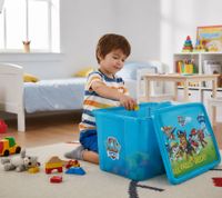 keeeper Aufbewahrungsbox Karolina "Paw Patrol" mit Deckel Stapel-Box 45L Vorratsbox 9575184 Blau/Transparent