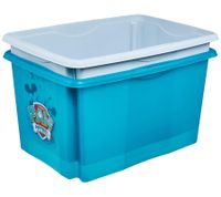 keeeper Aufbewahrungsbox Karolina "Paw Patrol" mit Deckel Stapel-Box 45L Vorratsbox 9575184 Blau/Transparent