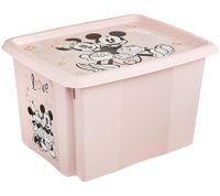 keeeper Aufbewahrungsbox Karolina "Minnie Maus" mit Deckel Stapel-Box 30L Vorratsbox 9575086 Nordic Pink