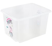 keeeper Aufbewahrungsbox Karolina "Peppa Pig" mit Deckel Stapel-Box 30L Vorratsbox 9576289 Weiß/Transparent