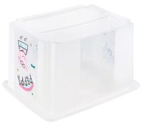 keeeper Aufbewahrungsbox Karolina "Peppa Pig" mit Deckel Stapel-Box 30L Vorratsbox 9576289 Weiß/Transparent
