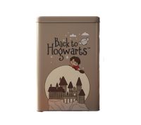Harry Potter Vorratsdose „Hogwarts Express“ oder " Back to Hogwarts" 1500 ml Metall Aufbewahrungsdose mit Deckel Rosa oder Grau