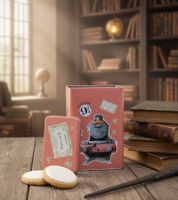 Harry Potter Vorratsdose „Hogwarts Express“ oder " Back to Hogwarts" 1500 ml Metall Aufbewahrungsdose mit Deckel Rosa oder Grau