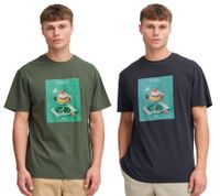 klassisches SOLID SDNong Herren T-Shirt mit Rundhals Shirt 21108418 Grün oder Schwarz