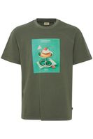 klassisches SOLID SDNong Herren T-Shirt mit Rundhals Shirt 21108418 Grün oder Schwarz