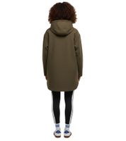 Moderne AIMN Damen Anorak Jacke Waterproof mit lockerem Oversized Schnitt Espresso Khaki