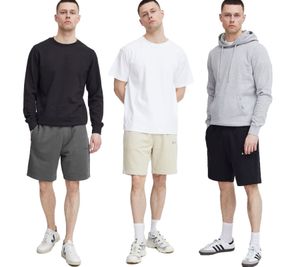 klassische SOLID SDHansi Herren Sweatshorts mit Kordelzug Shorts 21301143ME Schwarz, Beige oder Grau