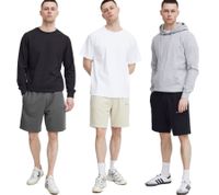 klassische SOLID SDHansi Herren Sweatshorts mit Kordelzug Shorts 21301143ME Schwarz, Beige oder Grau