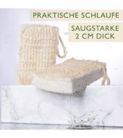 20er Pack Saugstarker Swuper Spülschwamm nachhaltiger Schwamm Putzmittel aus Luffa oder Baumwolle Beige/Weiß