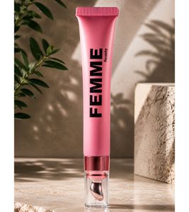 FEMINIVES Crème Contour des Yeux Femme Beauty au Rétinol et au Ginseng Rouge - Soin Visage Non Testé sur les Animaux 18,5 ml Rose