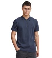 klassisches SOLID SDZakir Herren Poloshirt mit Reißverschluss Shirt 21301022-ME Grau, Blau oder Schwarz