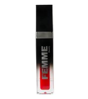 Olio labbra vegano FEMINIVES Femme Beauty, brillantezza intensa, prodotto cosmetico non appiccicoso, trucco, cruelty-free, 7,5 ml, nero/rosso