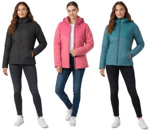 TERNUA Lucindale Damen Isolations-Jacke nachhaltige Multifunktions-Jacke mit Microshell und Thermashell 1643646 Schwarz, Rosa oder Blau
