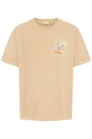 klassisches SOLID SDPavan Herren T-Shirt mit Print Shirt 21108601 Beige oder Weiß