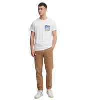 Pantalones de algodón con cremallera Classic BLEND para hombre, modelo 20715567, disponibles en marrón, azul o verde.