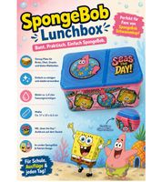 Fiambrera de Bob Esponja, para guardar pan, aprox. 1.4 litros, con diseño de Patricio Estrella en rosa/azul o diseño de Bob Esponja en amarillo