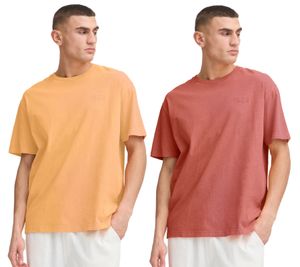 klassisches SOLID SDPavlo Herren T-Shirt mit Print Shirt 21108604 Rot oder Orange