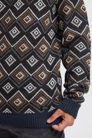 Pull BLEND classique pour homme, col rond en maille fine, référence 20715873, beige foncé, bleu ou beige clair