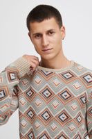 Pull BLEND classique pour homme, col rond en maille fine, référence 20715873, beige foncé, bleu ou beige clair