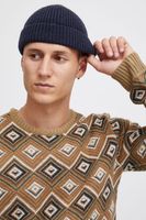 Pull BLEND classique pour homme, col rond en maille fine, référence 20715873, beige foncé, bleu ou beige clair