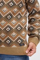 Pull BLEND classique pour homme, col rond en maille fine, référence 20715873, beige foncé, bleu ou beige clair