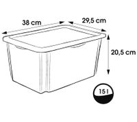 Caja de almacenamiento keeeper Karolina Peppa Pig, Paw Patrol, Stitch o Minnie Mouse con tapa, apilable, 15 L, transparente, azul o rosa