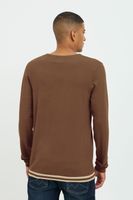 Pull BLEND classique pour homme, col rond, maille fine, réf. 20717260, noir, marron, bleu ou beige