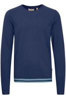 Pull BLEND classique pour homme, col rond, maille fine, réf. 20717260, noir, marron, bleu ou beige