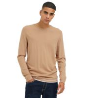 Pull BLEND classique pour homme, col rond, maille fine, réf. 20717260, noir, marron, bleu ou beige