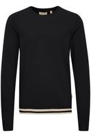 Pull BLEND classique pour homme, col rond, maille fine, réf. 20717260, noir, marron, bleu ou beige