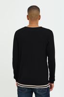 Pull BLEND classique pour homme, col rond, maille fine, réf. 20717260, noir, marron, bleu ou beige