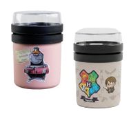 Boîte à lunch isotherme Harry Potter « Hogwarts Express » ou « Retour à Poudlard » 500 ml avec couvercle, rose ou grise, pour repas chauds et froids