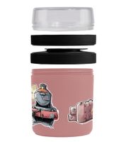Boîte à lunch isotherme Harry Potter « Hogwarts Express » ou « Retour à Poudlard » 500 ml avec couvercle, rose ou grise, pour repas chauds et froids