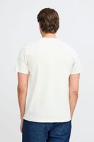 klassisches BLEND Herren T-Shirt mit Rundhals Shirt auch in großen Größen mit verschiedenen Prints 20717344 in Weiß