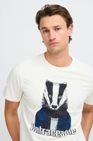 klassisches BLEND Herren T-Shirt mit Rundhals Shirt auch in großen Größen mit verschiedenen Prints 20717344 in Weiß