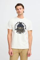 klassisches BLEND Herren T-Shirt mit Rundhals Shirt auch in großen Größen mit verschiedenen Prints 20717344 in Weiß