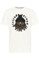 klassisches BLEND Herren T-Shirt mit Rundhals Shirt auch in großen Größen mit verschiedenen Prints 20717344 in Weiß
