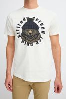klassisches BLEND Herren T-Shirt mit Rundhals Shirt auch in großen Größen mit verschiedenen Prints 20717344 in Weiß