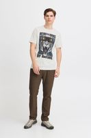 klassisches BLEND Herren T-Shirt mit Rundhals Shirt auch in großen Größen mit verschiedenen Prints 20717344 in Weiß