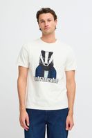 klassisches BLEND Herren T-Shirt mit Rundhals Shirt auch in großen Größen mit verschiedenen Prints 20717344 in Weiß