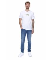 STAPLE Herren Baumwoll-Shirt mit Rücken- oder Frontprint T-Shirt Rundhals-Shirt Weiß, Schwarz oder Olivgrün