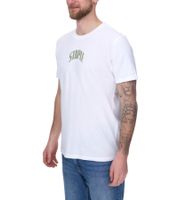 STAPLE Herren Baumwoll-Shirt mit Rücken- oder Frontprint T-Shirt Rundhals-Shirt Weiß, Schwarz oder Olivgrün