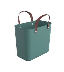 Sac de courses Rotho Multibag ALBULA 25L en plastique recyclé issu des océans - 7779735 Vert gui / Marron