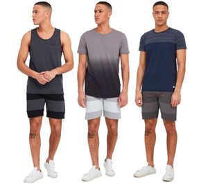 klassische SOLID SDMekir Herren Sweatshorts mit Kordelzug Shorts 21300637ME Hellgrau, Dunkelgrau oder Schwarz